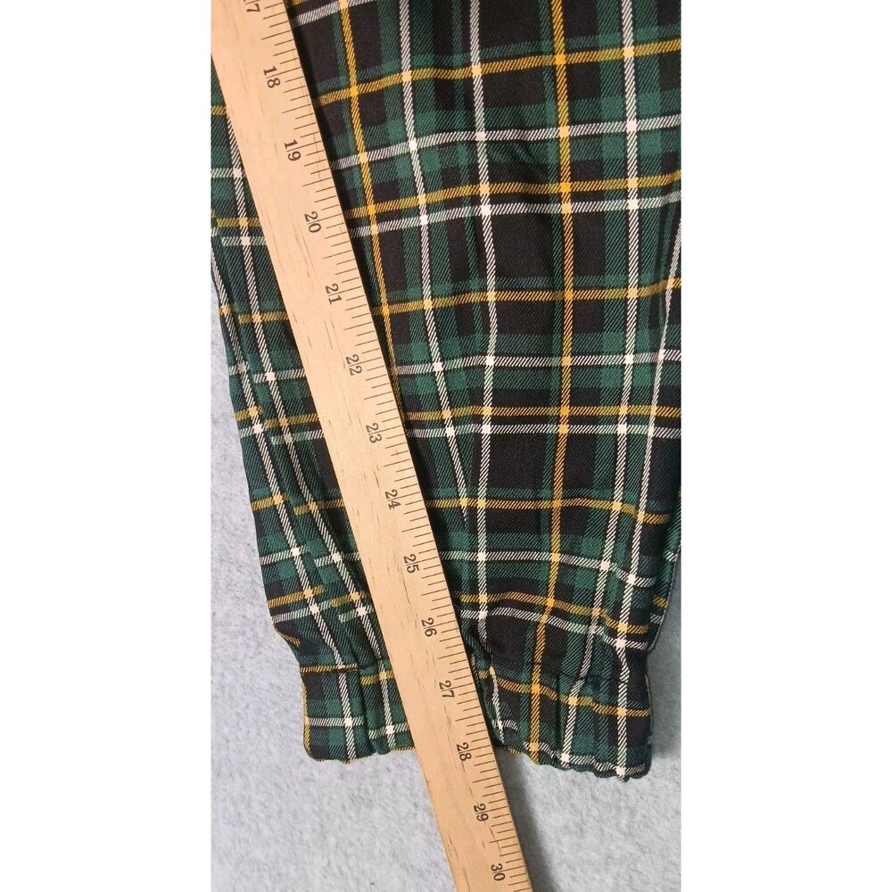 NWT! Almost Famous Plaid Jogger Pants Womens XXL Eclipse Green Skater Streetwear - Picture 6 of 15